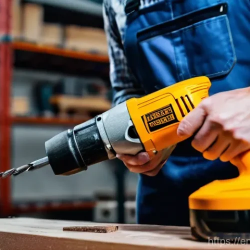 Home 24 전동 공구 사용 시 흔한 실수 - Here are three detailed image generation prompts in English, focusing on power tool safety and works...